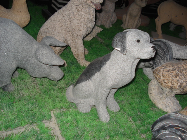 Dog Stone figurines